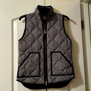 J Crew Houndstooth Down Vest